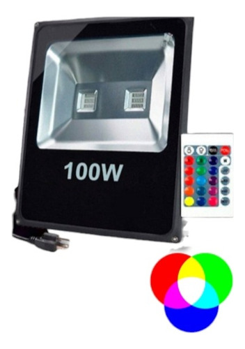 Reflector Rgb 100 Watts Multivoltaje 