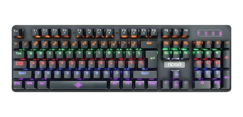 Teclado Gamer Mecanico Pc Retroiluminado Rgb Usb Noga Slayer