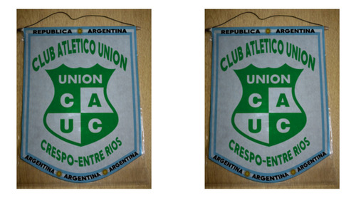 Banderin Mediano 27cm Club Union Crespo Entre Rios