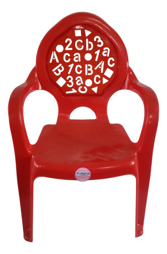 Silla Infantil Bambino De Plástico Resistente Para Niños Rojo