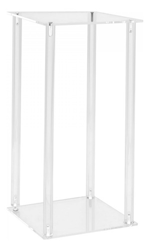 Soporte De Flores De Acrílico, Soporte 25x25x40cm Cuadrado
