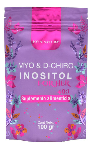 Myo & D-chiro Inositol Forher 40:1 100 Gramos Joy Natura Sabor Sin Sabor