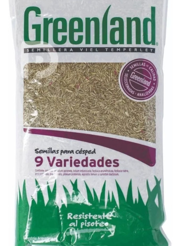 Semillas De Cesped 9 Variedades- Greenland X 10kg