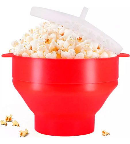 Pipoqueira Silicone Balde Para Pipoca De Microondas Sem Óleo