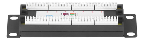 Panel De Conexión Utp Cat6 8 Puertos Red De Montaje En Pared