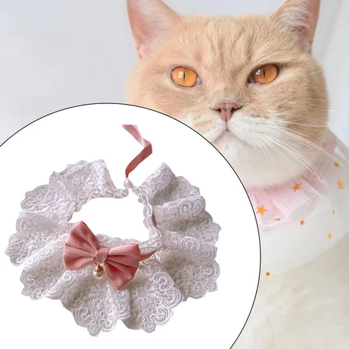 4 Collar Ajustable Para Gato, Babero Para Cachorro, Bufanda