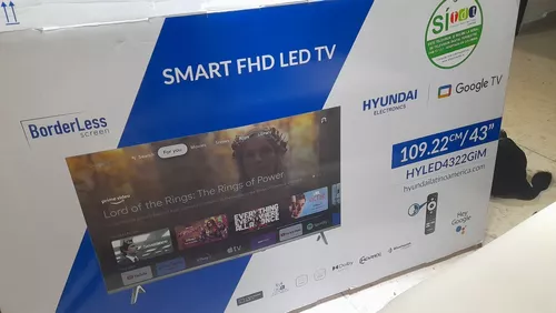 Televisor HYUNDAI 43 Pulgadas LED Fhd Smart TV HYLED4322GiM