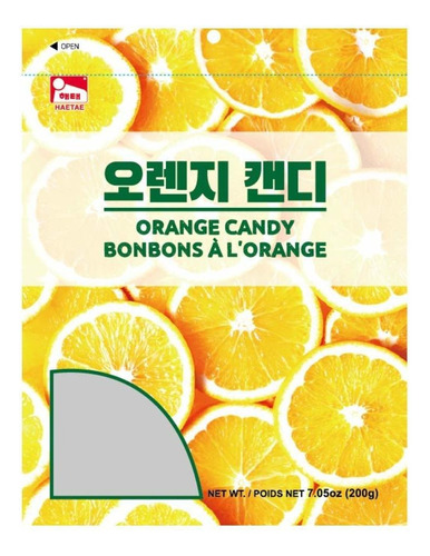 Haetae Candy Surtido Sabores 7.05 Oz (caramelo Naranja)