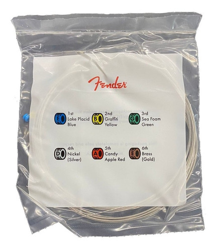 Imagen 3 de 10 de Cuerdas Fender 250r Para Guitarra Eléctrica Calibres 10-46