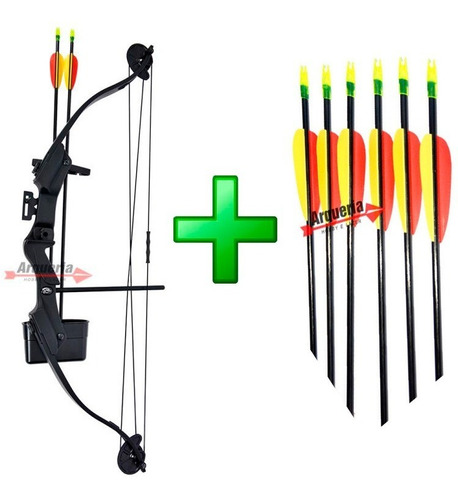 Arco E Flecha Scorpion 29 Lbs + 06 Flechas Fa28 Profissional