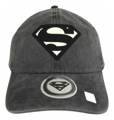 Gorra Oficial Dc Superman Glow In The Dark Gris Original