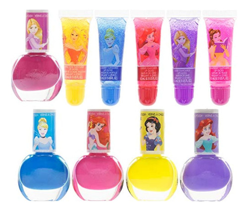 Set De Maquillaje Cosmético Disney Princess Sparkly Para