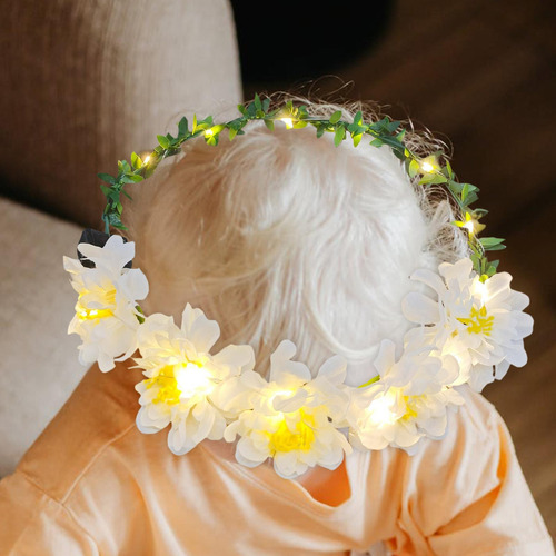Corona De Flores Diadema Con Corona De Flores Diadema De