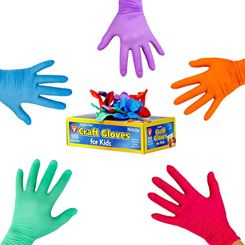 Guantes Artesanales Para Niños, Sin Látex De Nitrilo, Proteg