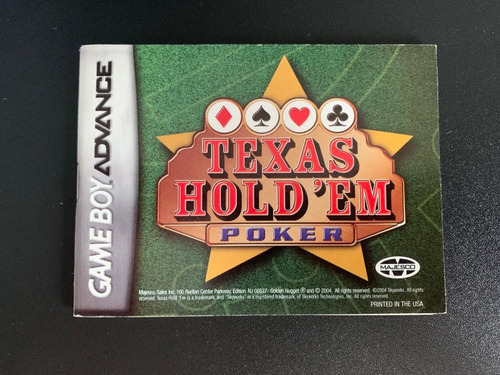 Texas Hold 'em Poker/golden Nugget Casino Gba Manual