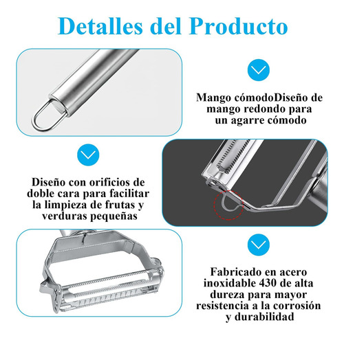 Pelador Multifuncional De Acero Inoxidable De Alta Calidad