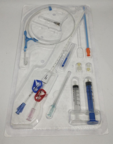 Kit De Cateter De Hemodialisis Doble Lúmen 12fr X 20cm Recto