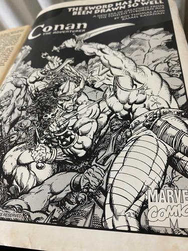 Revista Quadrinhos Conan O Bárbaro Inglês Hq Marvel Antigo (Usado)