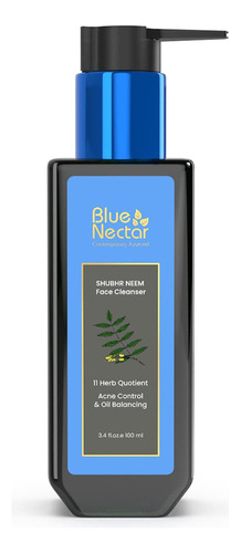 Blue Nectar Jabón Facial Ayurvédico Para El Acné Con Mie.