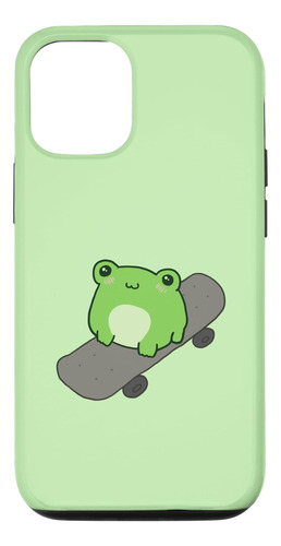 iPhone 12/12 Pro Cute Frog And Skateboard  B08vkl4n86_310324