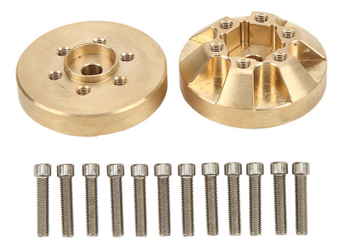 Rueda Hexagonal Rc Car De 12 Mm, 1 Par, Cubo De Latón Para C