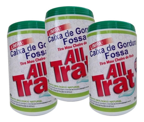 All Trat - 1,5 Kg Limpa Fossa E Caixa De Gordura , Enzimas