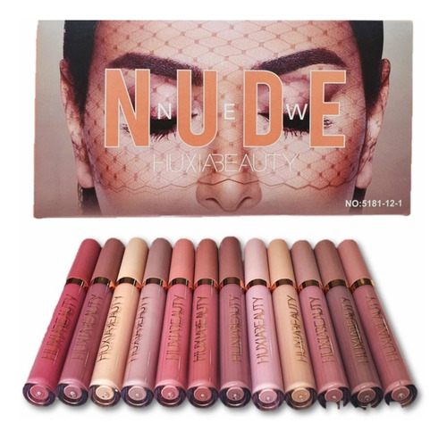 Labiales Líquido Nude Indelebles Mate Gran Calidad 12 Piezas