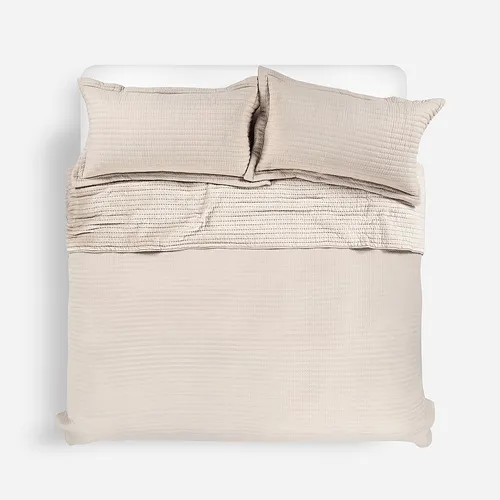 Cubrecama Flannel Supersoft Beige 2 Plazas