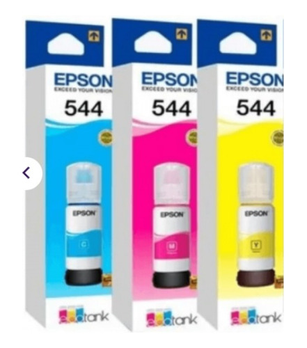 Kit Tintas X 3 Colores 544 Epson 100% Original