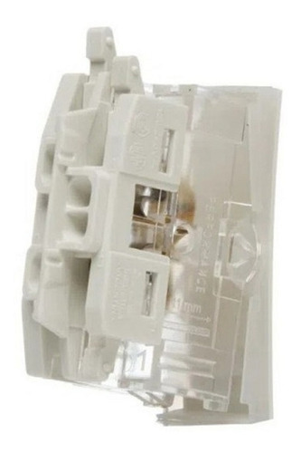 Imagen 3 de 4 de Llave De Luz Sica Blanca - 1 Punto + 1 Módulo - Iram