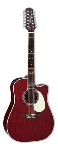 Guitarra acústica Takamine Signature Stories JJ325SRC-12 para diestros red stain brillante