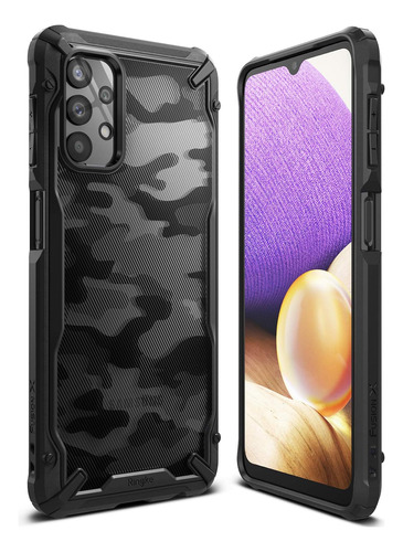 Funda Para Galaxy A32 5g Ringke Fusion-x Camo Black