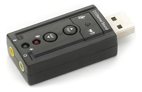 Adaptador Som Usb 2.0 Exbom Usom Externo Preto