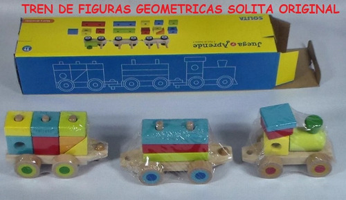 Tren Figuras Geometricas, Juego Didactico Solita. Original