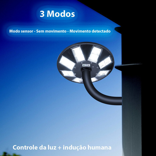 Refletor Solar 400w Luminaria Publica Holofote Prova D'agua