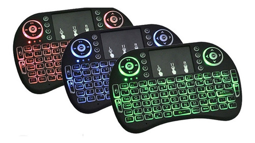 Mini Teclado Inalambrico Rgb Retroiluminado Tactil Win/andro