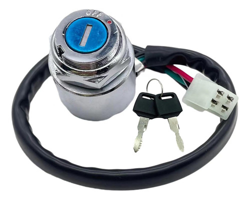 Interruptor Encendido Llave 4 Pine Para Go Kart Quad Dirt