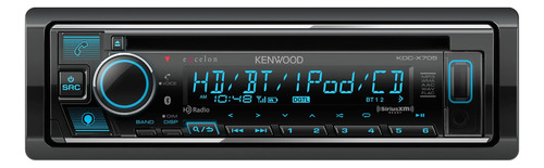 Kenwood Kdc-x705 Receptor De Cd Din Único Con Bluetooth, Hd 