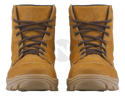 Bota Casual Castor Pro Tork Marron 100% Cuero Modelo Adultos