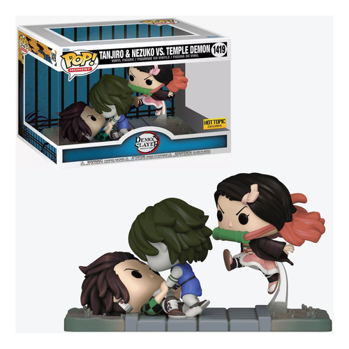 Tanjiro Y Nezuko Vs Temple Demon Funko Demon Slayer Kimetsu