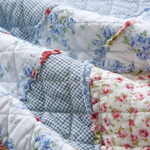Colcha De Retazos De Algodón 100% Original Cozyholy Tamaño