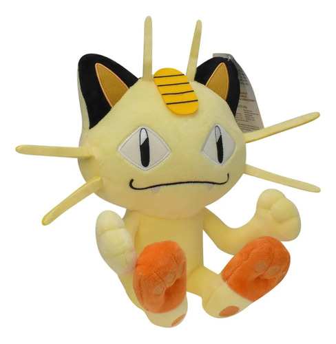 Peluche De Peluche Meowth For Sentarse Con Dibujos Animados