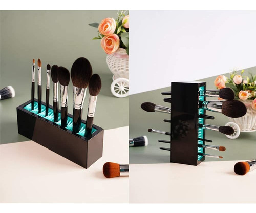 Organizador Soporte Pinceles Maquillaje Silicona