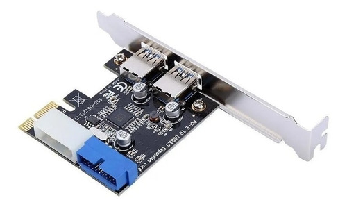 Placa Pci Express X1 A 2 Usb 3.0 Molex 19 Pin Multiplicador