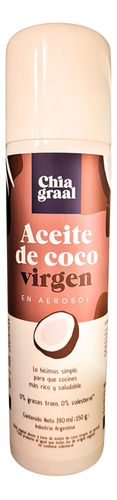 Aceite De Coco Virgen En Aerosol Chia Graal 190ml