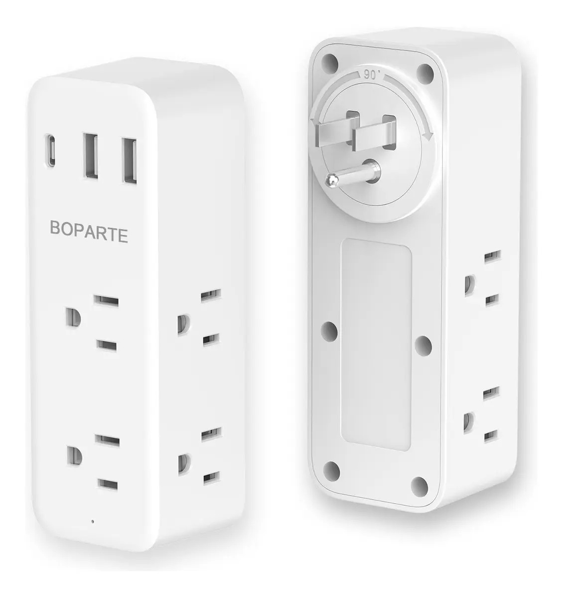 Boparte El-21 Multicontacto Con 6 Tomas Blanco Blanco