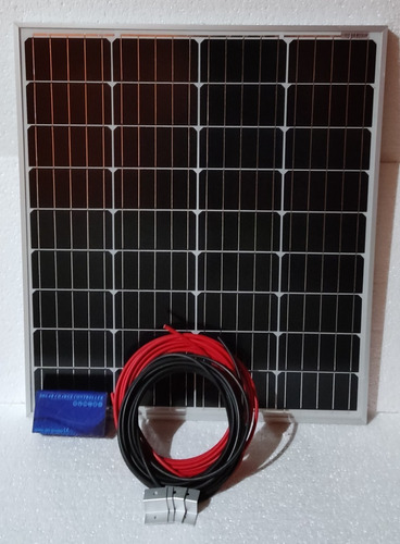 Panel Solar 100w + Controlador + Soportes + Cable 4.5m (x2)