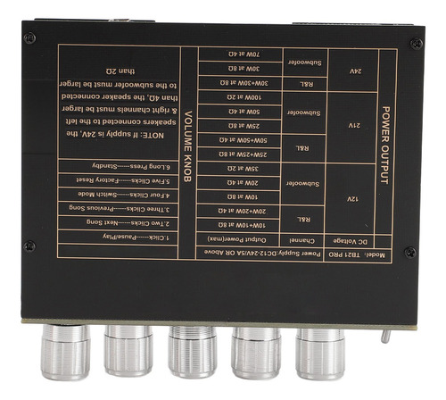 Módulo Amplificador De Potencia Placa De 2.1 Canales 50wx2 P