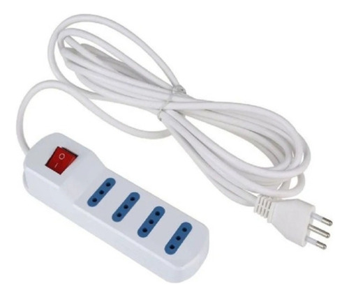 Alargador Eléctrico Certificado 1.5 Mts 4 Tomas +interruptor