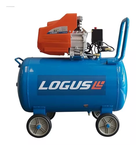 Compresor Aire Logus 2,5hp 100 Litros Portatil Color Azul Fase eléctrica  Monofásica Frecuencia 50